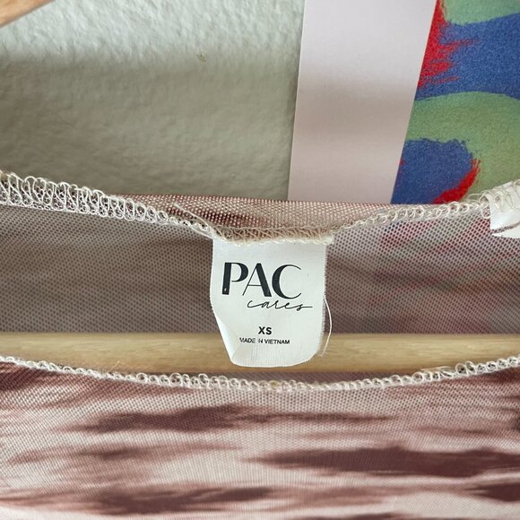 Pacsun mesh long sleeve crop top - rave festival retro y2k style - Picture 4 of 4